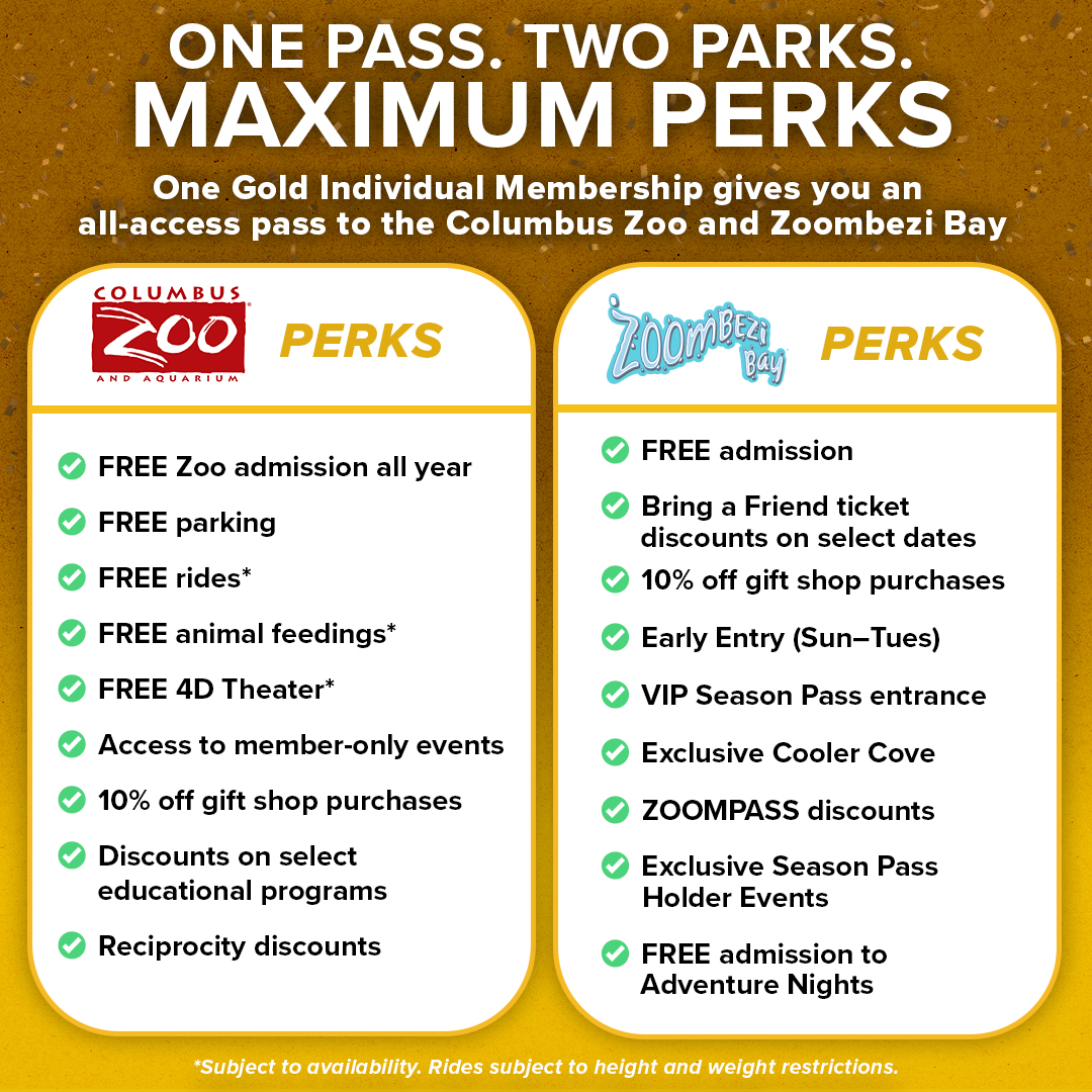 sale graphic for a zoo and waterpark membership