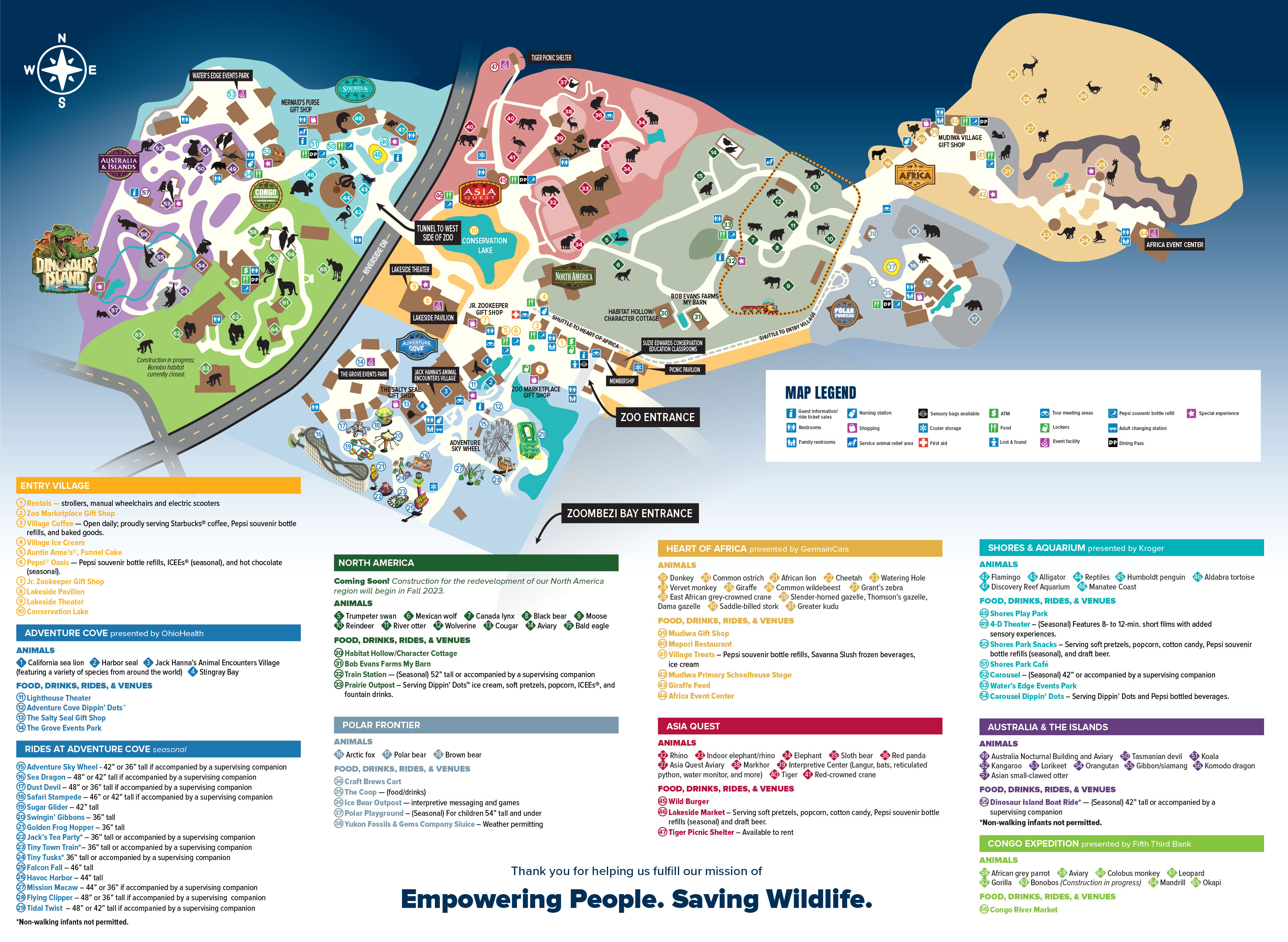 Areas of the Zoo Columbus Zoo and Aquarium