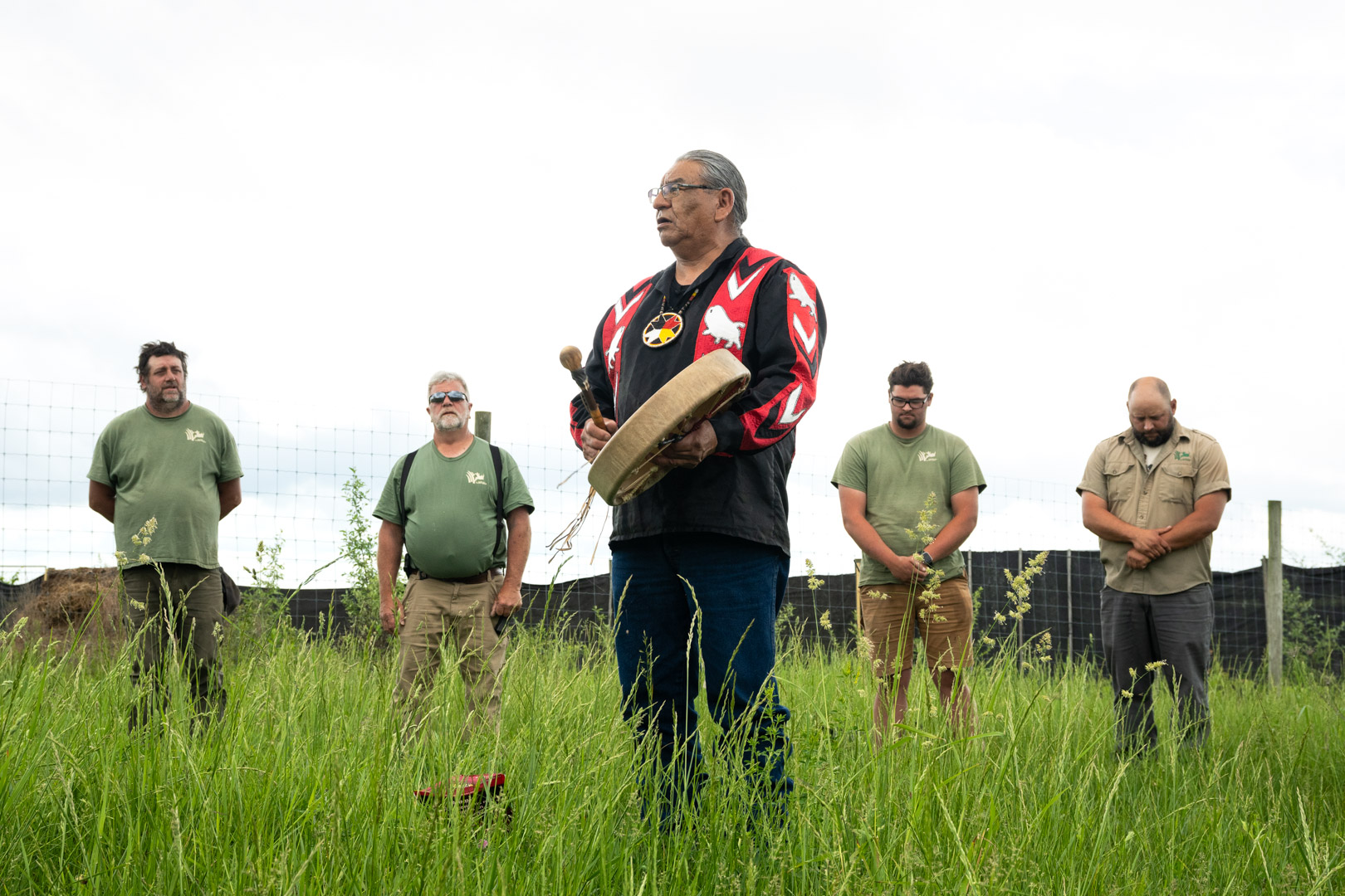 man leading ceremony at The Wilds