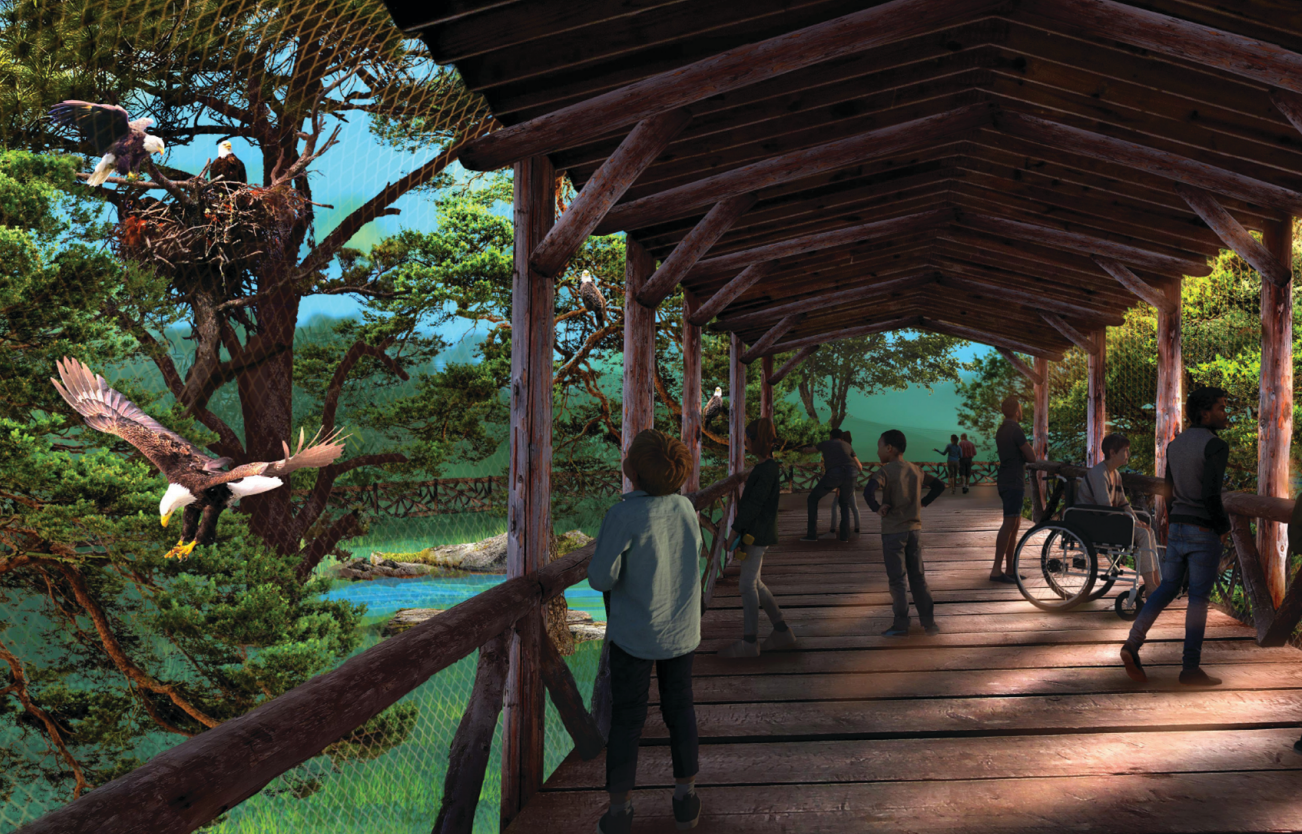 rendering of zoo habitat