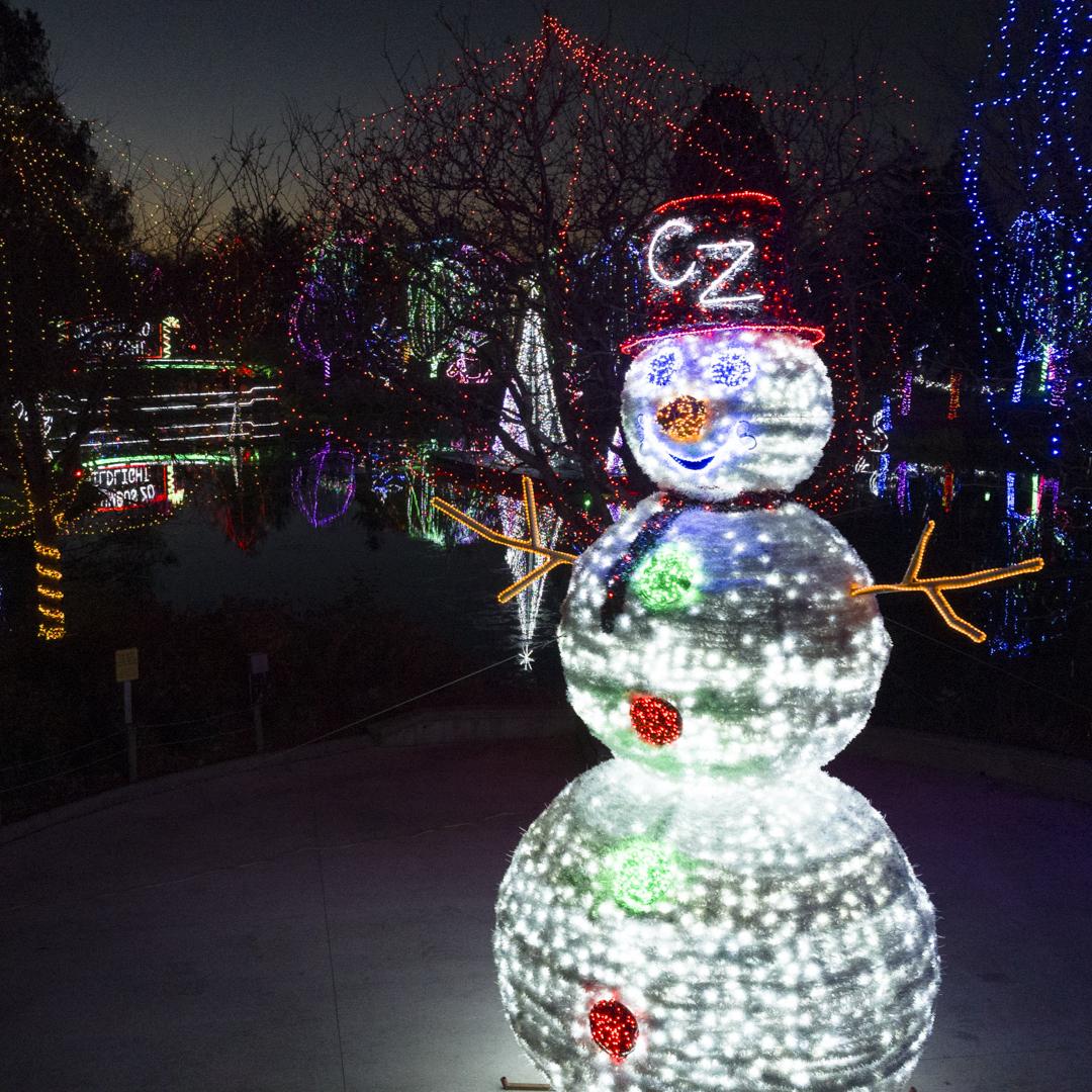 snowman at zoo