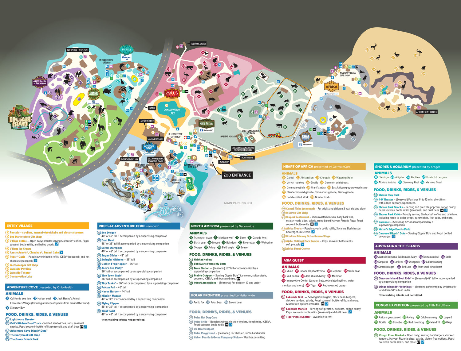 printable columbus zoo map