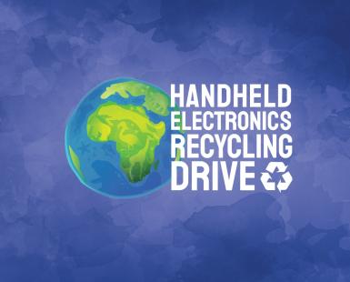 Handheld Electronics Recycling Drive with globe