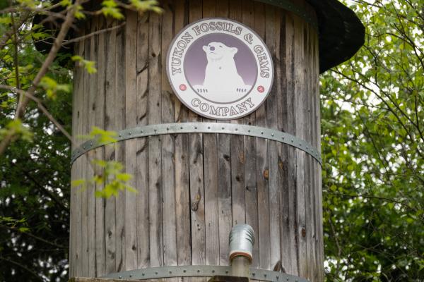 wooden silo and water ramp